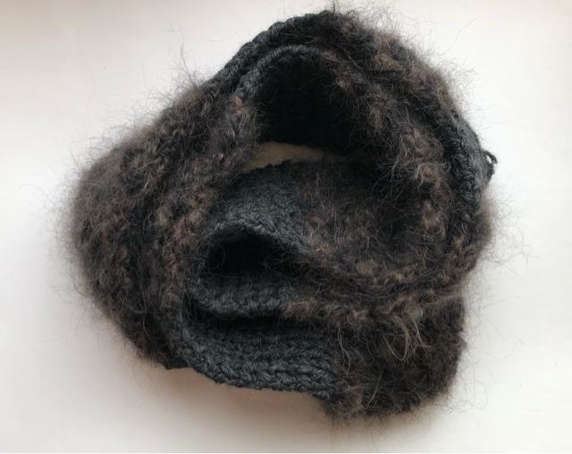 ハンドメイド スヌード モヘア &英国羊毛ウール100% 男女兼用 < 女性ファッション  ハンドメイド スヌード モヘア &英国羊毛ウール100% 男女兼用  < 女性ファッションの