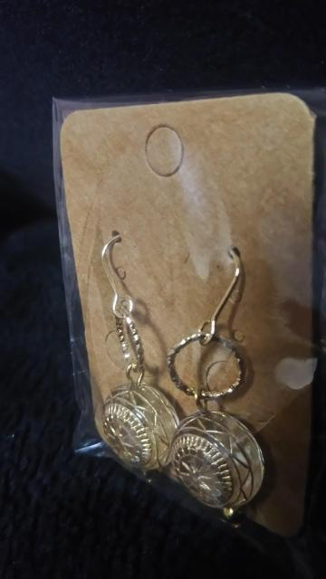 ハンドメイド*1点のみ*リング&ゴールド彫刻*ピアス < 女性ファッション ハンドメイド*1点のみ*リング&ゴールド彫刻*ピアス < 女性ファッションの