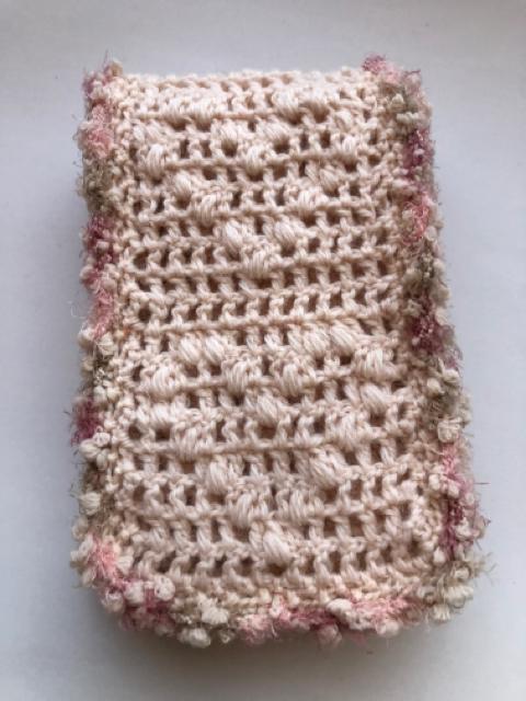 ハンドメイド マフラー ウール100% ハート ぽこぽこ < 女性ファッション  ハンドメイド マフラー ウール100% ハート ぽこぽこ  < 女性ファッションの