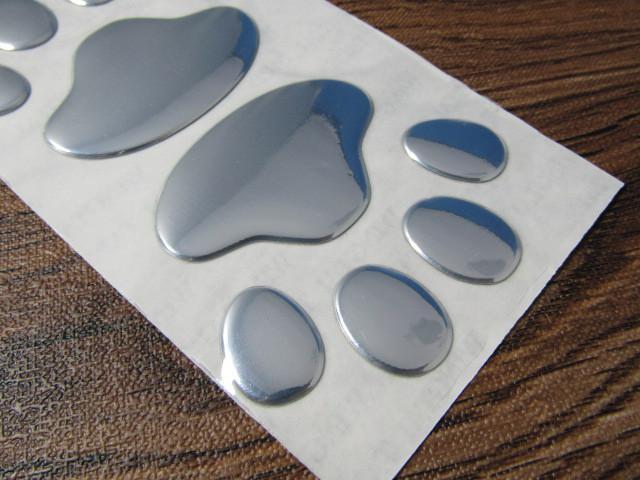 ● 送料無料! DOG 可愛いわんちゃん コーギー/ダックス 肉球 足跡型!セパレートタイプ デカール クロームメッキ仕様 新品! < 自動車/バイク ● 送料無料! DOG 可愛いわんちゃん コーギー/ダックス 肉球 足跡型!セパレートタイプ デカール クロームメッキ仕様 新品! < 自動車/バイク