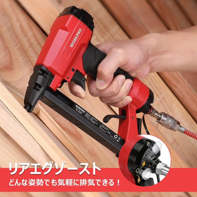 WORKPRO エアータッカー エア釘打機 ステープル 1000本釘付 誤射防止安全ロック機能 < ペット/手芸/園芸  WORKPRO エアータッカー エア釘打機 ステープル 1000本釘付 誤射防止安全ロック機能 < ペット/手芸/園芸の
