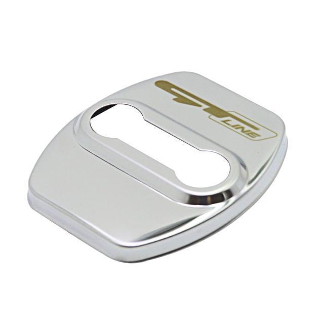 簡単カスタムGTLINEドアストライカー ドアロックカバー 4個組 1台分 ◎メッキ 汎用ドアストライカーカスタム錆防止 < 自動車/バイク 簡単カスタムGTLINEドアストライカー ドアロックカバー 4個組 1台分 ◎メッキ 汎用ドアストライカーカスタム錆防止 < 自動車/バイク