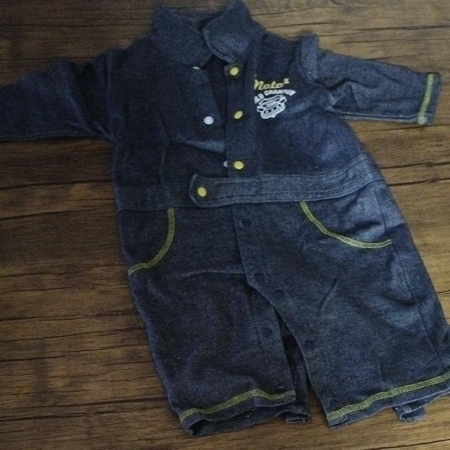 60〜70 ベビー服 デニム風 長袖長パン 美品 < キッズ/ベビー 60〜70 ベビー服 デニム風 長袖長パン 美品 < キッズ/ベビーの