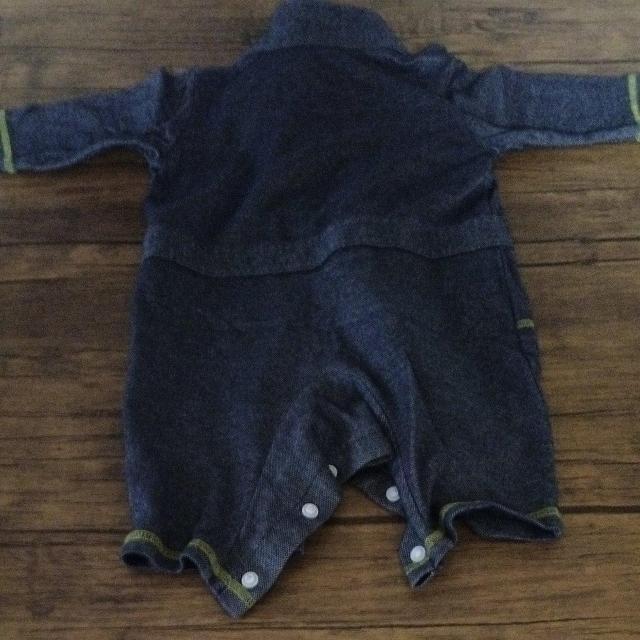 60〜70 ベビー服 デニム風 長袖長パン 美品 < キッズ/ベビー 60〜70 ベビー服 デニム風 長袖長パン 美品 < キッズ/ベビーの