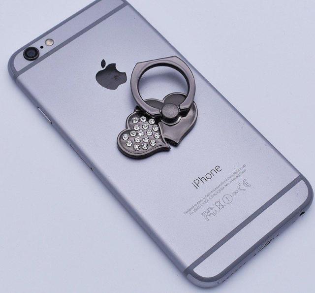 【新品】ハート型スマホリング ブラック < 家電/AV  【新品】ハート型スマホリング ブラック < 家電/AVの