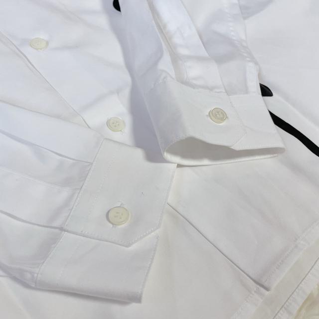 美品 ヴェルサーチ ロゴ入長袖シャツ Yシャツ カジュアル 白 38 < 男性ファッション 美品 ヴェルサーチ ロゴ入長袖シャツ Yシャツ カジュアル 白 38 < 男性ファッションの