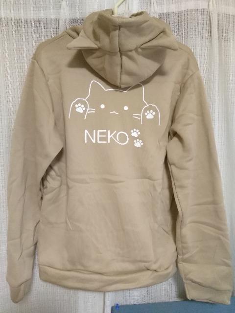 NEKOみみつきパーカー L ベージュ < アニメ/コミック/キャラクター NEKOみみつきパーカー L ベージュ < アニメ/コミック/キャラクターの