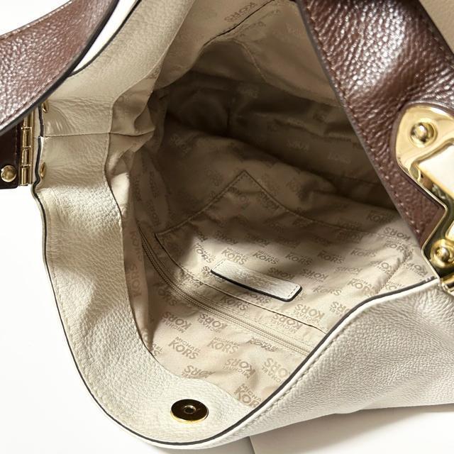 美品 MICHAEL KORS マイケルコース ワンショルダーバッグ レザー ホワイト 35T8GJPL3L < ブランド 美品 MICHAEL KORS マイケルコース ワンショルダーバッグ レザー ホワイト 35T8GJPL3L < ブランドの