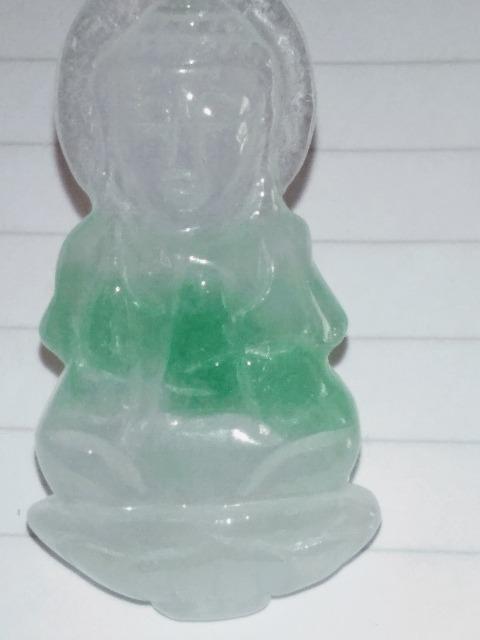 透明感 氷翡翠の観音様のお守りペンダントトップ < 女性アクセサリー/時計 透明感 氷翡翠の観音様のお守りペンダントトップ < 女性アクセサリー/時計の