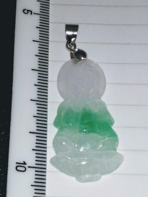 透明感 氷翡翠の観音様のお守りペンダントトップ < 女性アクセサリー/時計 透明感 氷翡翠の観音様のお守りペンダントトップ < 女性アクセサリー/時計の