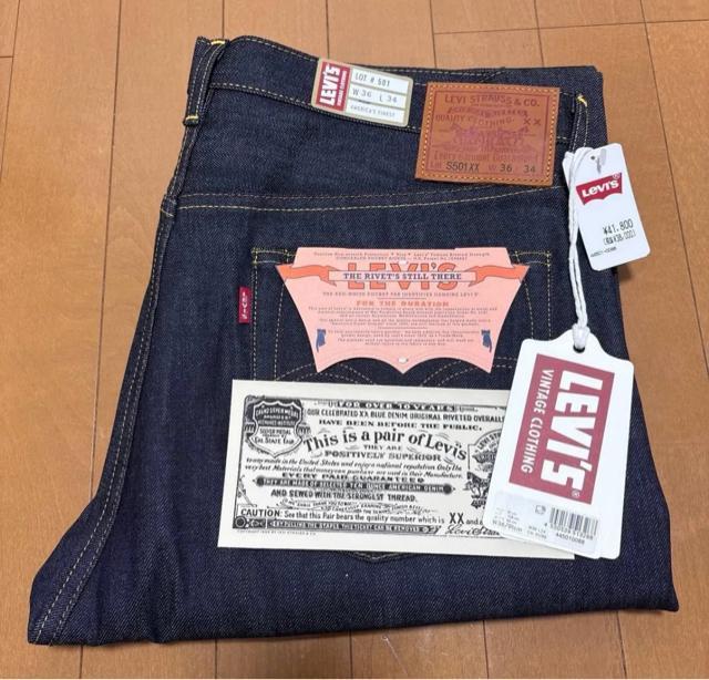 �V�i�@LEVI�fS VINTAGE CLOTHING W36 S501XX ��탂�f���@���W�b�g�f�j���@44501-0088 �� �u�����h�� 