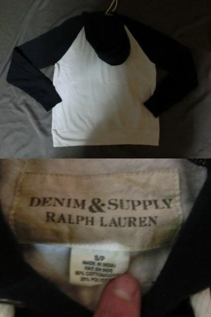RALPHLAUREN DENIM & SUPPLY裏起毛タイプ プルオ-バ-パ-カ- US S < 男性ファッション  RALPHLAUREN DENIM & SUPPLY裏起毛タイプ プルオ-バ-パ-カ- US S < 男性ファッションの