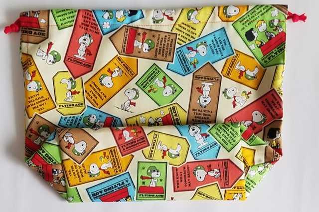 【本日限定】★ 69K  お弁当入れ巾着 SNOOPY (^o^) ハンドメイド < キッズ/ベビー  【本日限定】★ 69K  お弁当入れ巾着 SNOOPY (^o^) ハンドメイド < キッズ/ベビーの