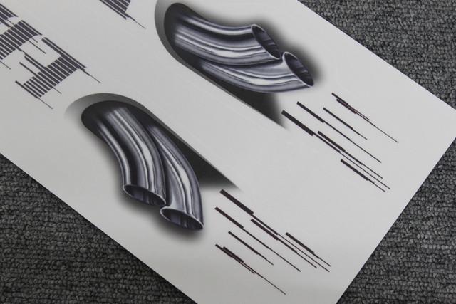 汎用リアルなマフラーカッター風ステッカー < 自動車/バイク 汎用リアルなマフラーカッター風ステッカー < 自動車/バイク