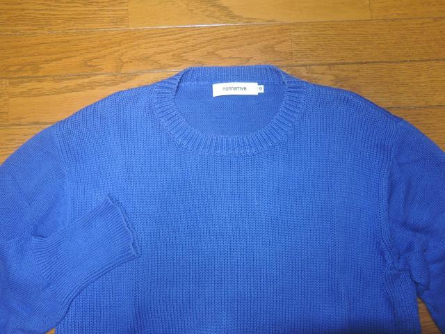 nonnative ノンネイティブ コットン ニット カットソー 2 青系BLUE 薄手 < ブランド  nonnative ノンネイティブ コットン ニット カットソー 2 青系BLUE 薄手 < ブランドの