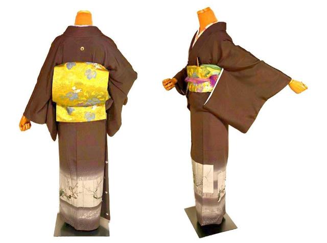 【最高峰】新品同様 京友禅作家【松尾光琳】暈し染め 銀彩 光琳桃山百雙 1つ紋 色留袖 身丈163.5cm 裄67cm T3433 < 女性ファッション  【最高峰】新品同様 京友禅作家【松尾光琳】暈し染め 銀彩 光琳桃山百雙 1つ紋 色留袖 身丈163.5cm 裄67cm T3433 < 女性ファッションの