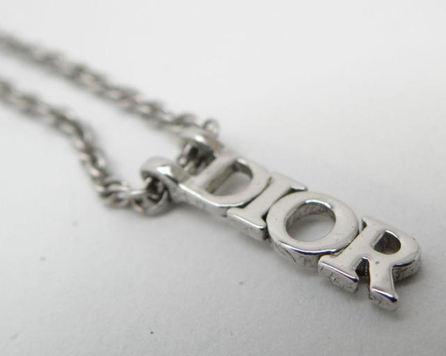 Christian Dior �f�B�I�[�� Dior���S �l�b�N���X �`���[�J�[ �V���o�[��USED���y���������z �� �u�����h�� 