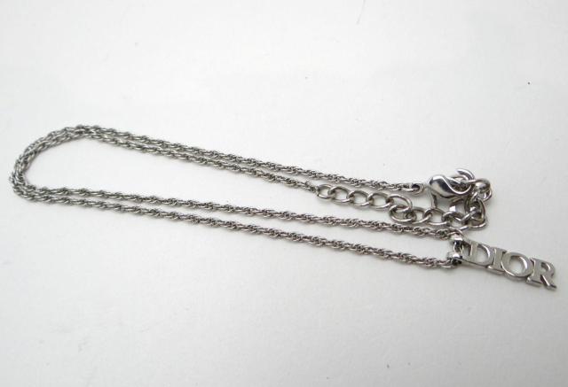 Christian Dior �f�B�I�[�� Dior���S �l�b�N���X �`���[�J�[ �V���o�[��USED���y���������z �� �u�����h�� 