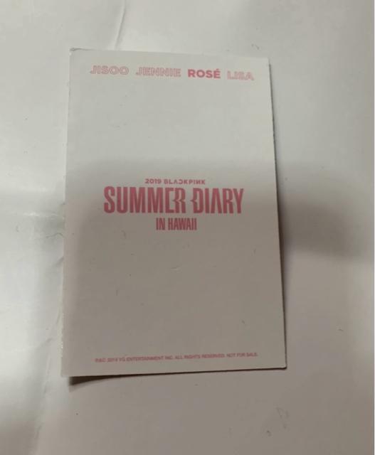 BLACK PINK ロゼ 公式トレカ SummerDiary2019 < タレントグッズ  BLACK PINK ロゼ 公式トレカ SummerDiary2019 < タレントグッズの