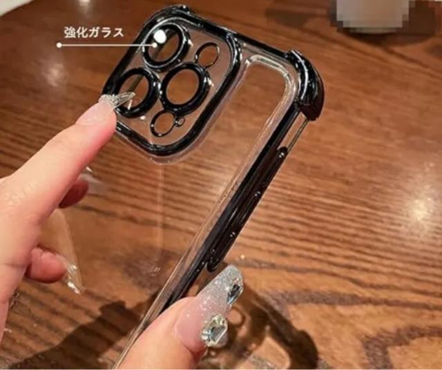 iPhone16 ケース カメラ保護あり カバー クリア 背面透明 メッキ TPU ソフトケース 角 保護 コーナーバンパー < 家電/AV  iPhone16 ケース カメラ保護あり カバー クリア 背面透明 メッキ TPU ソフトケース 角 保護 コーナーバンパー < 家電/AVの