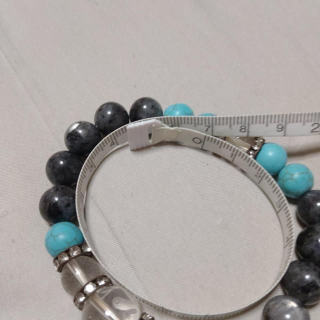 ターコイズ、水晶ブレスレット < 男性アクセサリー/時計 ターコイズ、水晶ブレスレット < 男性アクセサリー/時計の