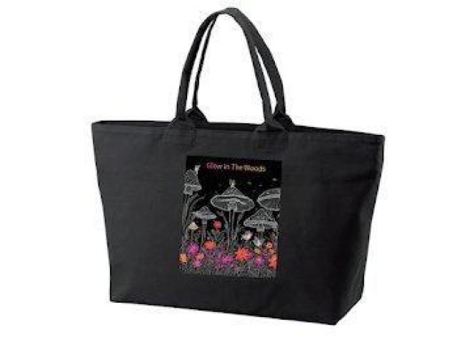 ヘヴィー キャンバス ジップトートバッグ ブラック きのこ 大人可愛い 格上げコーデ 前 < 女性ファッション ヘヴィー キャンバス ジップトートバッグ ブラック きのこ 大人可愛い 格上げコーデ 前 < 女性ファッションの