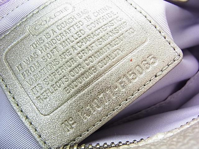 ★正規品 美品 COACH コーチ レザー ショルダーバッグ F15065 メタリックシルバー < ブランド ★正規品 美品 COACH コーチ レザー ショルダーバッグ F15065 メタリックシルバー < ブランドの
