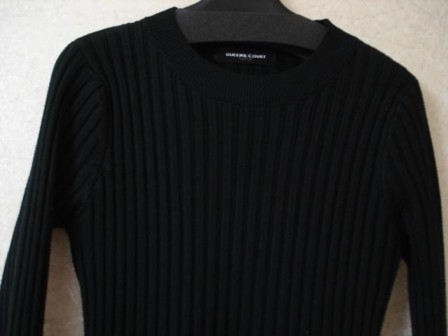 ★クイーンズコート ベスト付リブ編みデザインニットワンピース★着用2・3度!超激安! < ブランド ★クイーンズコート ベスト付リブ編みデザインニットワンピース★着用2・3度!超激安! < ブランドの