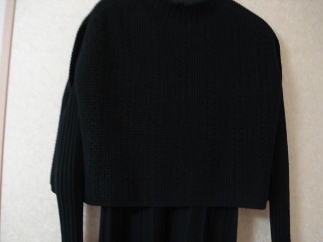 ★クイーンズコート ベスト付リブ編みデザインニットワンピース★着用2・3度!超激安! < ブランド ★クイーンズコート ベスト付リブ編みデザインニットワンピース★着用2・3度!超激安! < ブランドの