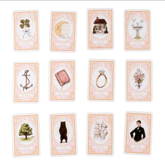 Heart Rose Lenormand ハートローズルノルマンカード 36枚 デッキ ピンク 占い < 本/雑誌 Heart Rose Lenormand ハートローズルノルマンカード 36枚 デッキ ピンク 占い < 本/雑誌の