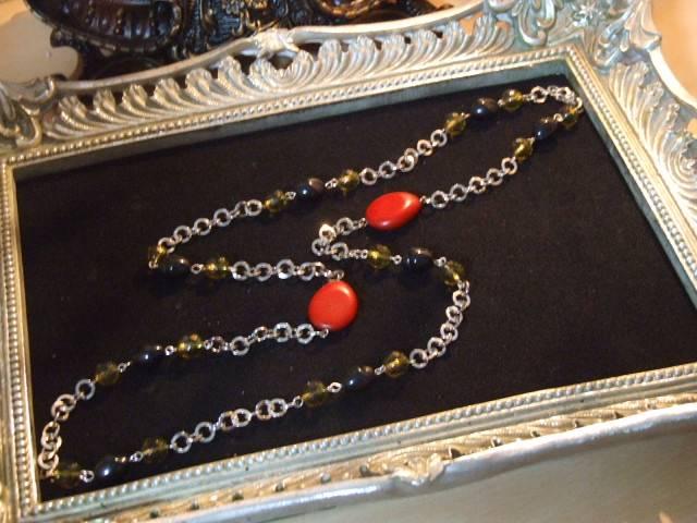 新品 アンティーク調エスニックなロングネックレス < 女性アクセサリー/時計  新品 アンティーク調エスニックなロングネックレス < 女性アクセサリー/時計の