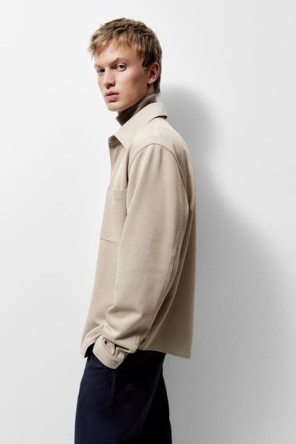 ☆ZARA ザラ ポケット コンフォート シャツジャケット オーバーサイズ/メンズ/S☆新品☆2022新作モデル < ブランド ☆ZARA ザラ ポケット コンフォート シャツジャケット オーバーサイズ/メンズ/S☆新品☆2022新作モデル < ブランドの