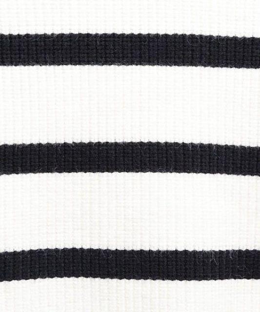 肉厚で高級感●BASEMENTベースメント ベースインターナショナル●ボーダータートルネック●白●Fフリー●ルーズシルエット < 女性ファッション  肉厚で高級感●BASEMENTベースメント ベースインターナショナル●ボーダータートルネック●白●Fフリー●ルーズシルエット < 女性ファッションの