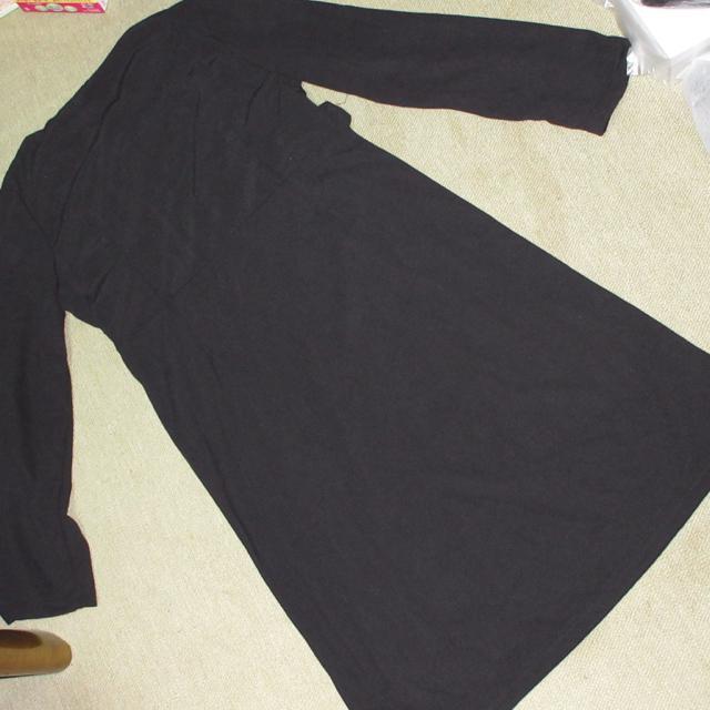 未使用☆長袖ワンピース*モード系*ベルトモチーフ(ブラック) < 女性ファッション  未使用☆長袖ワンピース*モード系*ベルトモチーフ(ブラック) < 女性ファッションの