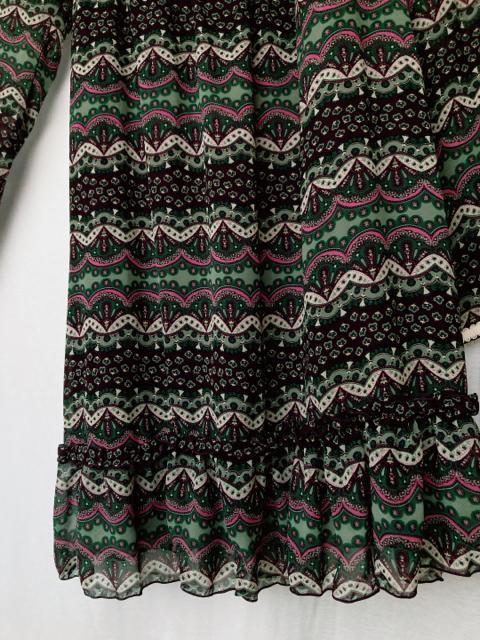 φJR コルザ 長袖 総柄 プリント チュニック ワンピース M N2m < ブランド φJR コルザ 長袖 総柄 プリント チュニック ワンピース M N2m < ブランドの