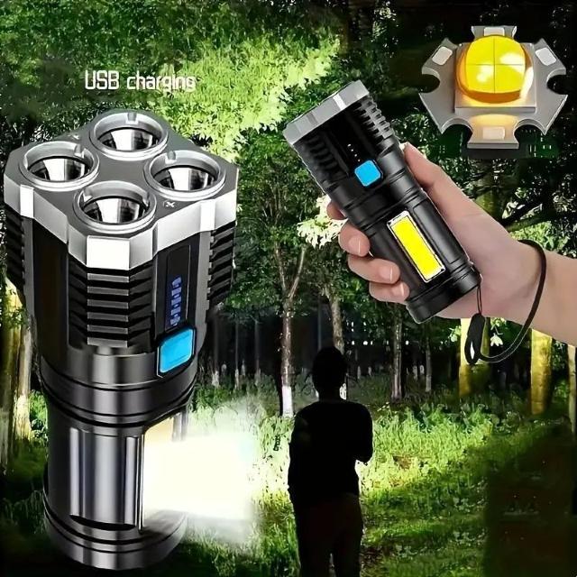 爆ヤス価格890円★Anyice USB充電式緊急用懐中電灯 -4段階の明るさLEDディスプレイ、バッテリー駆動(1200mAh) < 家電/AV  爆ヤス価格890円★Anyice USB充電式緊急用懐中電灯 -4段階の明るさLEDディスプレイ、バッテリー駆動(1200mAh) < 家電/AVの