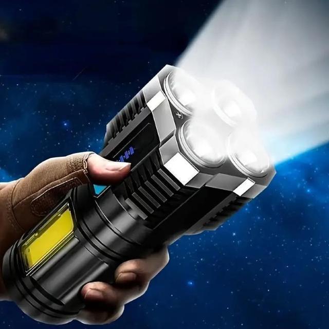 爆ヤス価格890円★Anyice USB充電式緊急用懐中電灯 -4段階の明るさLEDディスプレイ、バッテリー駆動(1200mAh) < 家電/AV  爆ヤス価格890円★Anyice USB充電式緊急用懐中電灯 -4段階の明るさLEDディスプレイ、バッテリー駆動(1200mAh) < 家電/AVの