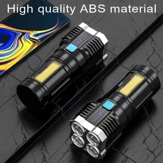 爆ヤス価格890円★Anyice USB充電式緊急用懐中電灯 -4段階の明るさLEDディスプレイ、バッテリー駆動(1200mAh) < 家電/AV  爆ヤス価格890円★Anyice USB充電式緊急用懐中電灯 -4段階の明るさLEDディスプレイ、バッテリー駆動(1200mAh) < 家電/AVの