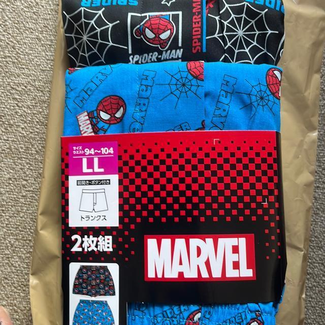 LLサイズ!2枚セット!高貴紳士的!スパイダーマン!MARVEL!前開きあり!ボタン付き!トランクス! < 男性ファッション  LLサイズ!2枚セット!高貴紳士的!スパイダーマン!MARVEL!前開きあり!ボタン付き!トランクス!  < 男性ファッションの