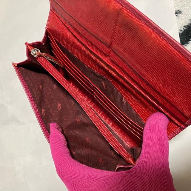 レア【ヴィンテージ】【ETRO / エトロ】 リザード / レザー 長財布 赤 < ブランド レア【ヴィンテージ】【ETRO / エトロ】 リザード / レザー 長財布 赤 < ブランドの