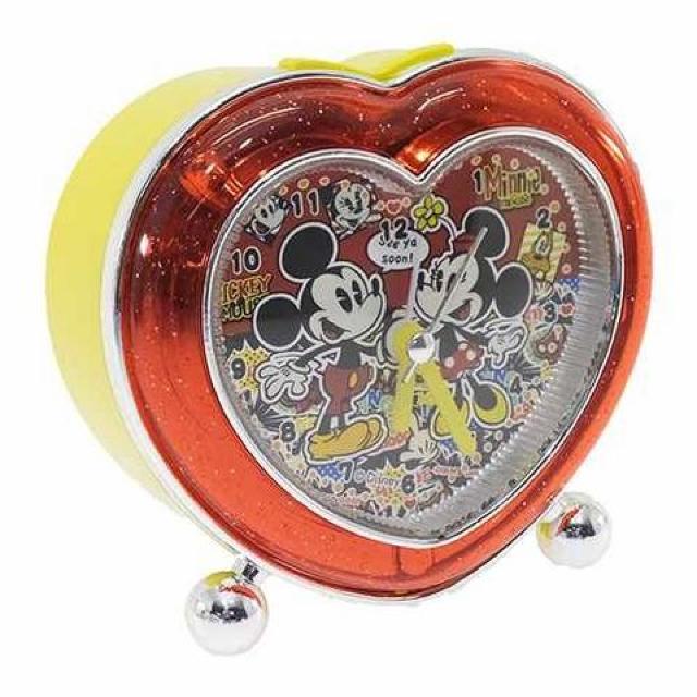 《New》ミッキー&ミニー★ライト付・ハート型アラーム*クロック/置き時計<箱付> < インテリア/ライフ 《New》ミッキー&ミニー★ライト付・ハート型アラーム*クロック/置き時計<箱付> < インテリア/ライフの