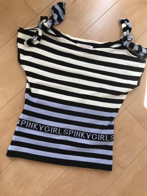 美品 ピンキーガール ロゴニットチュニック < ブランド  美品 ピンキーガール ロゴニットチュニック < ブランドの