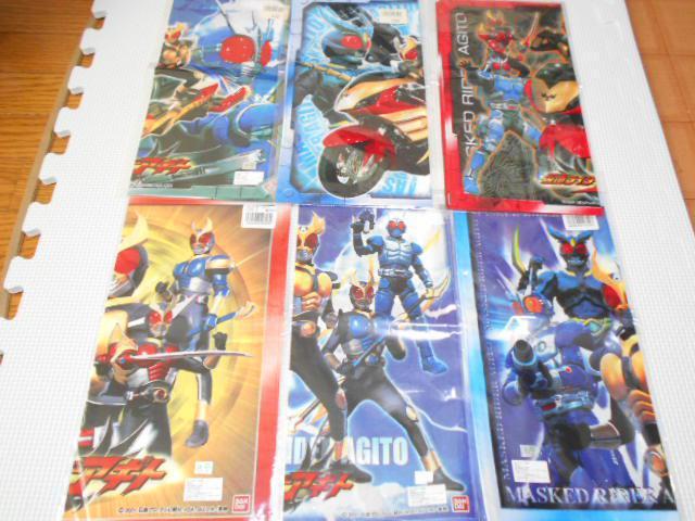 仮面ライダーアギト ハンカチ 6枚セット★新品未使用 < アニメ/コミック/キャラクター  仮面ライダーアギト ハンカチ 6枚セット★新品未使用 < アニメ/コミック/キャラクターの