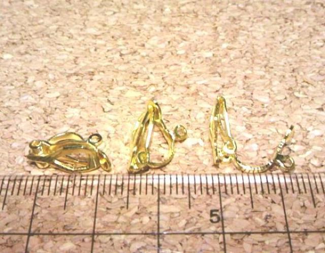 カン付きクリップイヤリング10個ゴールド < ペット/手芸/園芸  カン付きクリップイヤリング10個ゴールド < ペット/手芸/園芸の