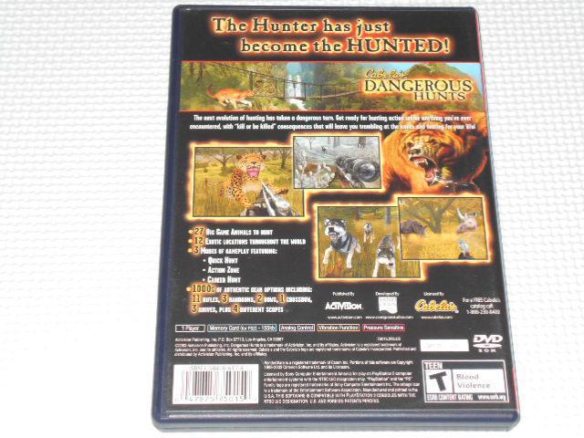PS2Cabela's DANGEROUS HUNTS CO kĔ  Q[{/\tg 
