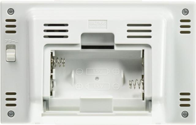 目覚まし時計 電波時計 温度計・湿度計付き フィットウェーブスマート 白 77×120×54mm < インテリア/ライフ 目覚まし時計 電波時計 温度計・湿度計付き フィットウェーブスマート 白 77×120×54mm < インテリア/ライフの