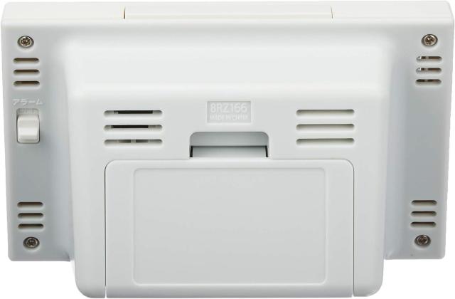 目覚まし時計 電波時計 温度計・湿度計付き フィットウェーブスマート 白 77×120×54mm < インテリア/ライフ 目覚まし時計 電波時計 温度計・湿度計付き フィットウェーブスマート 白 77×120×54mm < インテリア/ライフの