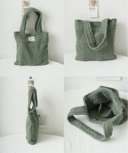 送料無料 新品 ボアトートバッグ ミニ 無地 軽量 秋冬 < 女性ファッション  送料無料 新品 ボアトートバッグ ミニ 無地 軽量 秋冬 < 女性ファッションの
