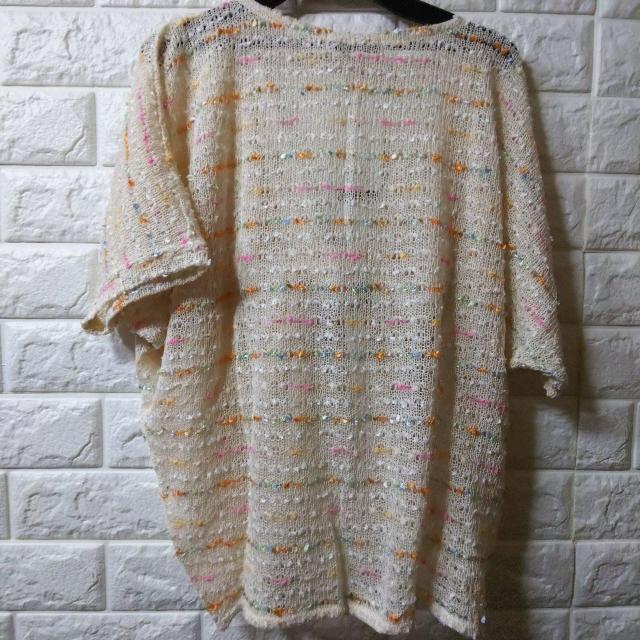 PLAGE PALAIS★新品★リボンヤーンニット/イエロー < 女性ファッション  PLAGE PALAIS★新品★リボンヤーンニット/イエロー < 女性ファッションの