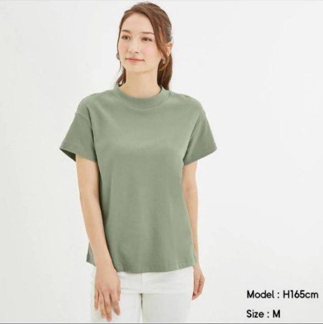 GUスムースTシャツ GREEN Mサイズ グリーン 綿100% < ブランド  GUスムースTシャツ GREEN Mサイズ グリーン 綿100%  < ブランドの